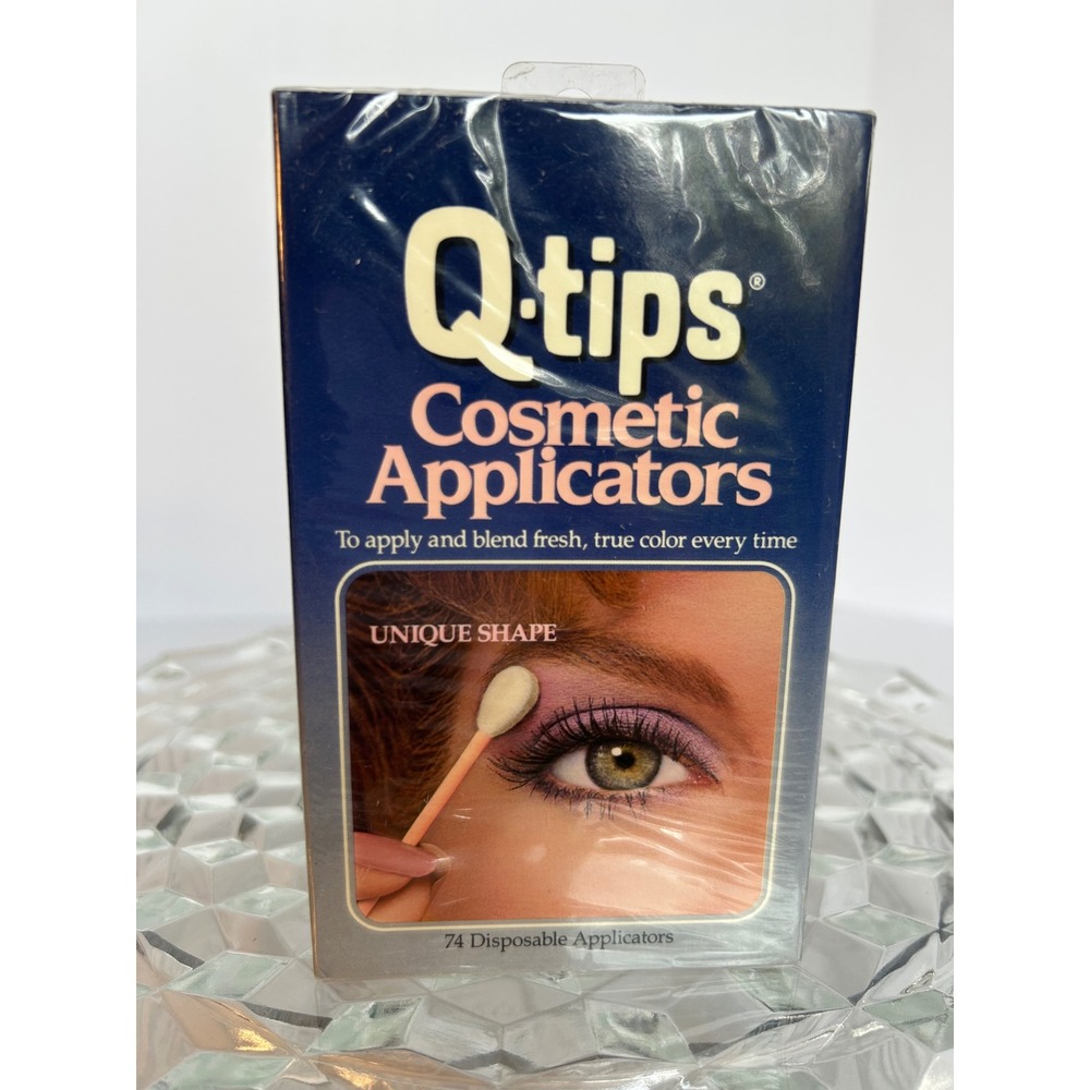 NEW Vintage Q-tips‎ Cosmetic Applicators Unique Shape Makeup Applicator 74 Count